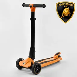 Самокат Best Scooter 65х16х31 см Оранжево-чорний 000231468 - мініатюра 7