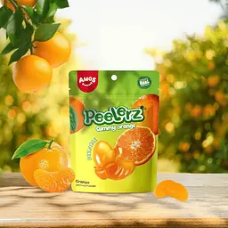 Желейні цукерки Amos Peelerz Peelable Gummy Orange 170г - мініатюра 7
