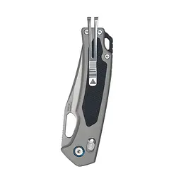 Ніж складаний туристичний SRM Retriever 9203-AK (9 см) 140Cr / G10 чорно-сірий - мініатюра 13