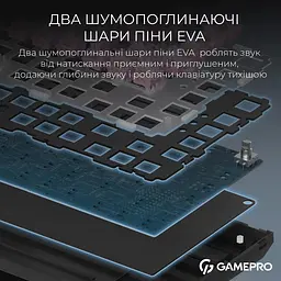 Клавіатура GamePro Asgard Valhalla Pro QLAB Sakura Switch Black (MK160-B-QS-PRO) - мініатюра 13