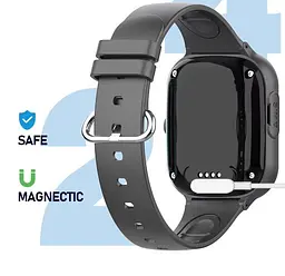 Дитячий смарт годинник Lemfo M52 з GPS трекером, 4G сім карткою та прослушкою Чорний  - мініатюра 7