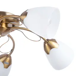 Люстра стельова Brille класична E14 60W PB (LK-165C/5) - мініатюра 2