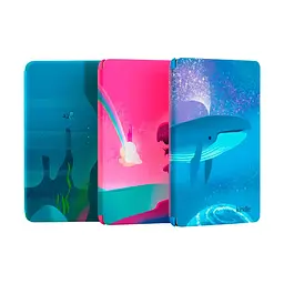 Електронна книга Amazon Kindle Kids 11th Gen 2022 Ocean Explorer, 16 ГБ, дисплей 6 E Ink Carta, антиблікове покриття, сенсорний екран, підсвічування, Bluetooth/Wi-Fi, веб-браузер, словник, 300 dpi, блакитна - мініатюра 3