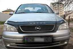 Дефлектор капота мухобойка Opel Astra G 1998-2012 Телевізор Євро Кріплення (Vip Tuning) - мініатюра 2