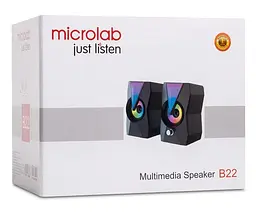 Компьютерные колонки 2.0 MICROLAB B22 USB - мініатюра 3