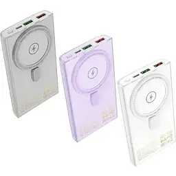 Портативна батарея Hoco Q22 Taurus 22.5W+PD20W 10000 mAh Grey - мініатюра 3