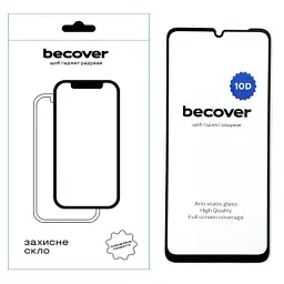 Скло захисне BeCover Poco C65 10D Black (711527)