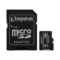 Карта пам'яті MicroSDXC 128GB UHS-I 10 Kingston Canvas Select Plus R100MB/s + SD-адаптер SDCS2/128GB - мініатюра 2