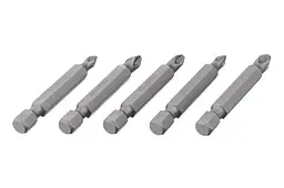 Набір біт викруткових насадок хрестоподібних Intertool PH1 x PH2 x PZ1 x PZ2 x 50 мм Storm (в упаковці 5 шт.) - мініатюра 2