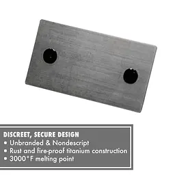 Титанові пластини ColdTi Titanium Double Plate для зберігання сід-фрази, 2 шт з двома пломбами - мініатюра 5