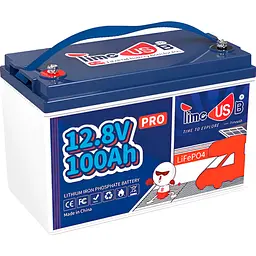 Акумулятор Timeusb Pro LiFePO4 12V (12.8V/100Ah/1280Wh) (Timeusb-12.8V100Ah-Pro) [111280] - мініатюра 3