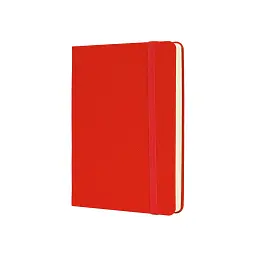 Книга записна Optima Namib А6, тверда обкладинка, гумка, білий блок, лінія, червона (O20387-03)