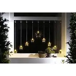 Led Штора гірлянда зірки 9 шт Melinera curtains
