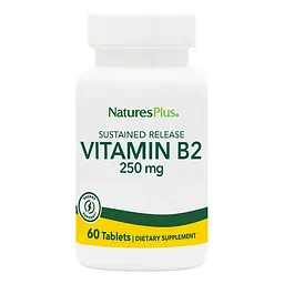 Вітаміни та мінерали Natures Plus Vitamin B2 250 mg, 60 таблеток