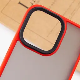 TPU+PC чохол Metal Buttons для Apple iPhone 14 Pro 6.1" Червоний - мініатюра 5