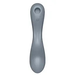 Вакуумний стимулятор клітора з вібрацією Satisfyer Curvy Trinity 1 сірий - мініатюра 4