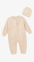 Чоловічок в'язаний для хлопчика 8402 74 см Бежевий (2000999306730)