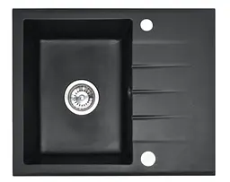 Кухонна мийка гранітна Rea North black плямиста ZLE-00125, Чорний - мініатюра 7