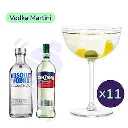 Коктейль Vodka Martini (набір інгредієнтів) х11 на основі горілки Absolut