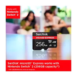 Карта пам'яті SanDisk 256GB microSDXC class 10 UHS-I U3 A1 Express (SDSQXFN-256G-GN4NN) - мініатюра 3