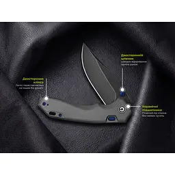 Ніж складаний туристичний Civivi Elite Brova, (8.7 см) CPM S35VN / Aluminum сірий - мініатюра 12