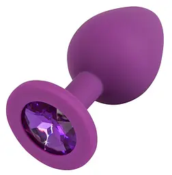 Силіконова анальна пробка з кристалом Orion Colorful Joy Jewel, розмір M - мініатюра 4