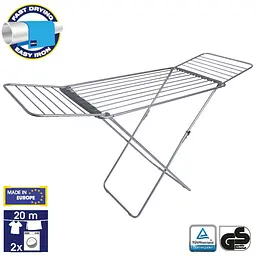 Сушарка для білизни підлогова Casa Si Swan 20m Silver (CS92231C04C) - мініатюра 3