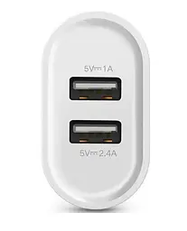 Зарядний пристрій Ugreen CD104 2xUSB 3.4 A Charger білий - мініатюра 2