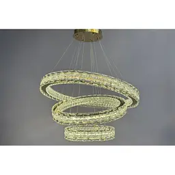 Люстра Linisoln 7896-80*60*40 метал, кришталь, LED, 110 Вт, 60-130 см, освітлювана площа 20-22 кв. м, пульт dimmer