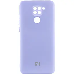 Чохол Lakshmi Silicone Cover Full Camera (AAA) with Logo для Xiaomi Redmi Note 9 / Redmi 10X Бузковий / Dasheen