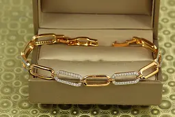 Браслет Xuping Jewelry Роскіш з родієм 19 см золотистий