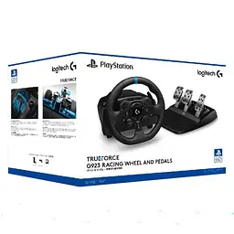 Комплект 3 в 1 Кермо та педалі Logitech G923 Racing Wheel and Pedals for PS4/PS5 + Важіль перемикання передач Logitech G Driving Force Shifter - мініатюра 9