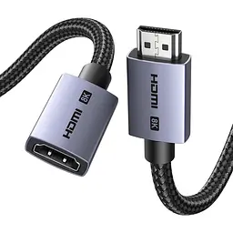 Кабель-подовжувач HDMI UGREEN HD165 8K 0,15 м чорний (15518)