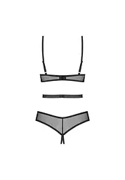Боді Obsessive Euridia otwarte M/L (чорний) - мініатюра 6