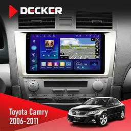 Штатна магнітола Toyota Camry 2006-2011 Climate Decker D10-005 4x64, DSP, 360, 4G, 2k Decker (НФ-00009032)