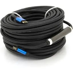 Кабель Merlion HDMI-HDMI 4Kx2K Ultra HD, 30.0m, v2,0, круглий Black