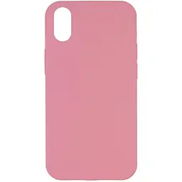 Чохол Silk Full Protective (AA) NO LOGO для Apple iPhone X / XS (5.8") Рожевий / Light pink