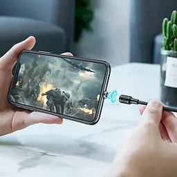 Магнітний кабель Hoco X52 Magnetic USB — Lightning 2.4 A 1 м - мініатюра 6