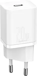 Зарядний пристрій Baseus Super Si Quick Charger 1C 20W EU white (CCSUP-B02)
