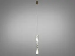 Підвісний світильник LED Diasha 531/1D-500G, 15W, золото, регульована висота, для коридору та вітальні - мініатюра 2
