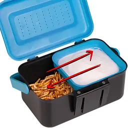 Подвійний контейнер для живого корму Terrario Live Food Box 13x9x7см - мініатюра 5