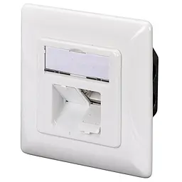Комп'ютерна розетка Digitus 2xRJ45 STP, cat. 6, для відкритої проводки (DN-9006-N) - мініатюра 2