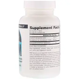МСМ з вітаміном С Source Naturals 1000 мг 120 таблеток - мініатюра 2