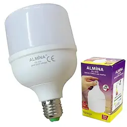 Світлодіодна LED лампочка акумуляторна автономна аварійна 30 W лампа, цоколь E27, перезаряджувана ALMINA DL-030 - мініатюра 4