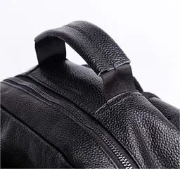 Міський чоловічий рюкзак шкіряний чорний Tiding Bag B2-03555A - мініатюра 5