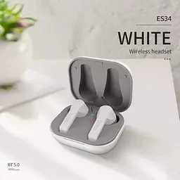 Bluetooth Стерео Гарнітура Hoco ES34 Білий - мініатюра 2