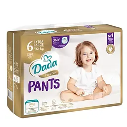 Підгузки-трусики Dada Extra Care Pants 6 EXTRA LARGE для дітей вагою 16+ кг 38 шт (Pants6New)