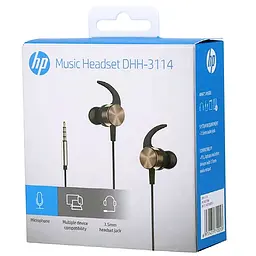 Гарнітура HP DHH-3114, 3,5мм Gold - мініатюра 4