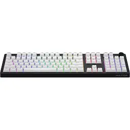 Клавіатура Hator Skyfall 100 Aurum Lemon RGB Wireless/Bluetooth/USB UA Black/White (HTK3100UA) - мініатюра 2