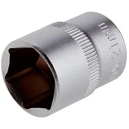 Головка торцева шестигранна Intertool 21мм x 1/2" матова